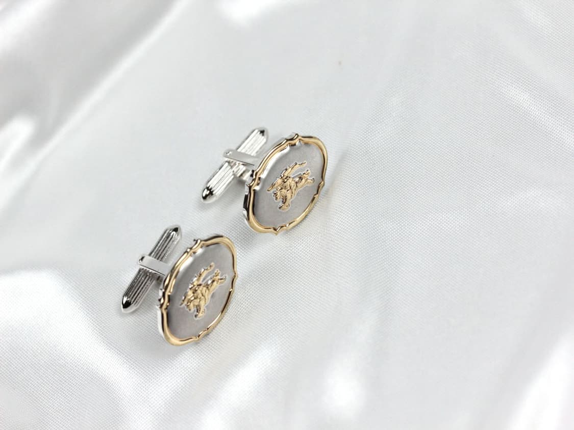 버버리 A등급 실버925 은 기마로고 남자 명품 커프스  상품이미지2