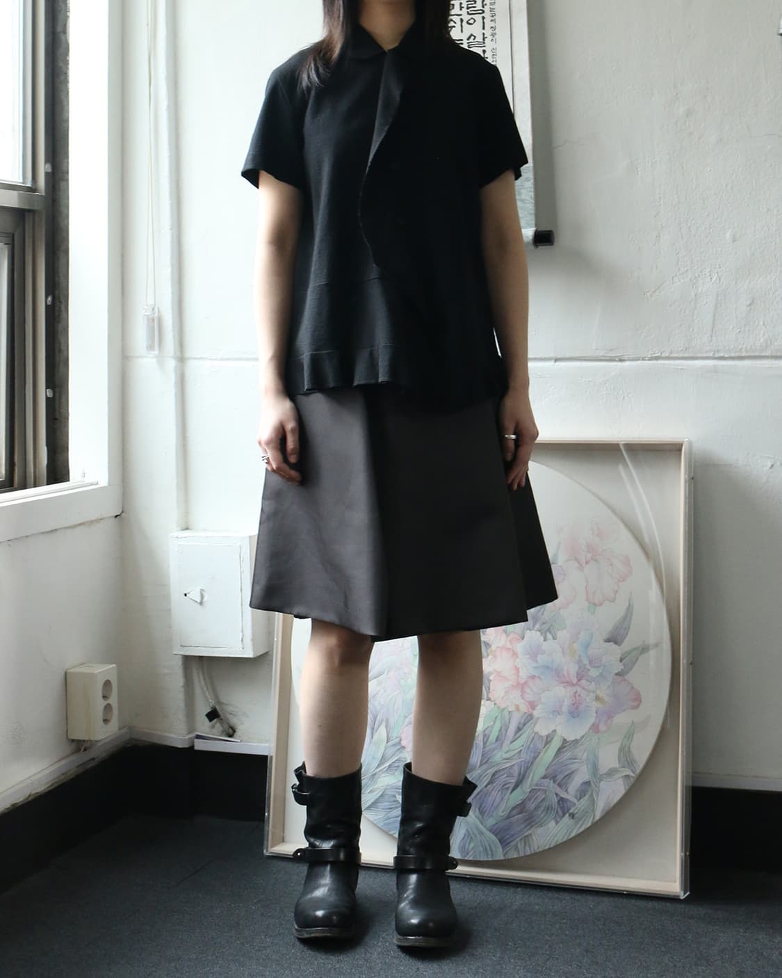 질 샌더 플리츠 스커트  상품이미지4