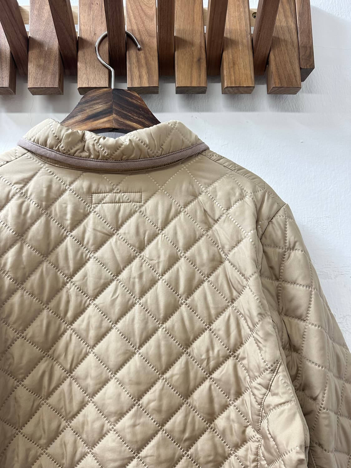 일본빈티지 골든베어 Golden Bear 베이지 안감 스웨이드퀼팅 자켓 상품이미지8