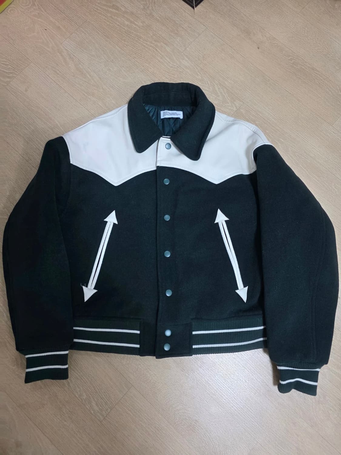 파르티멘토 배색 바시티 자켓 S 상품이미지1