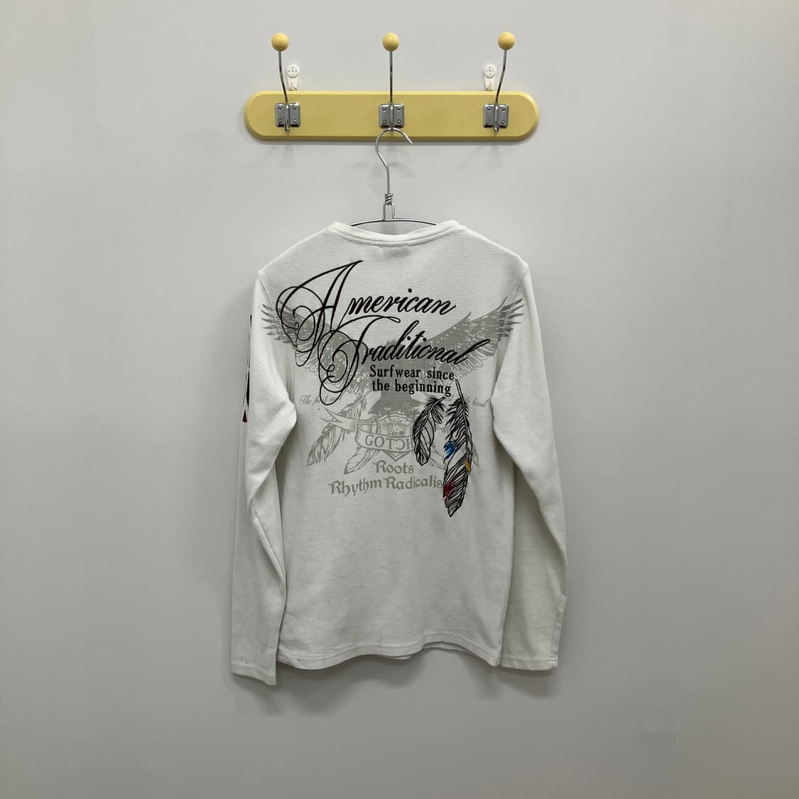 GOTCHA 갓챠 나바호 흰색 와플 긴팔티 상품이미지2