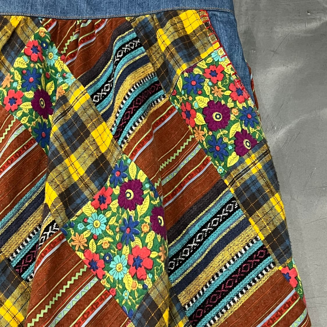  titicaca 에스닉 데님 오버롤 스커트 y16292 상품이미지4