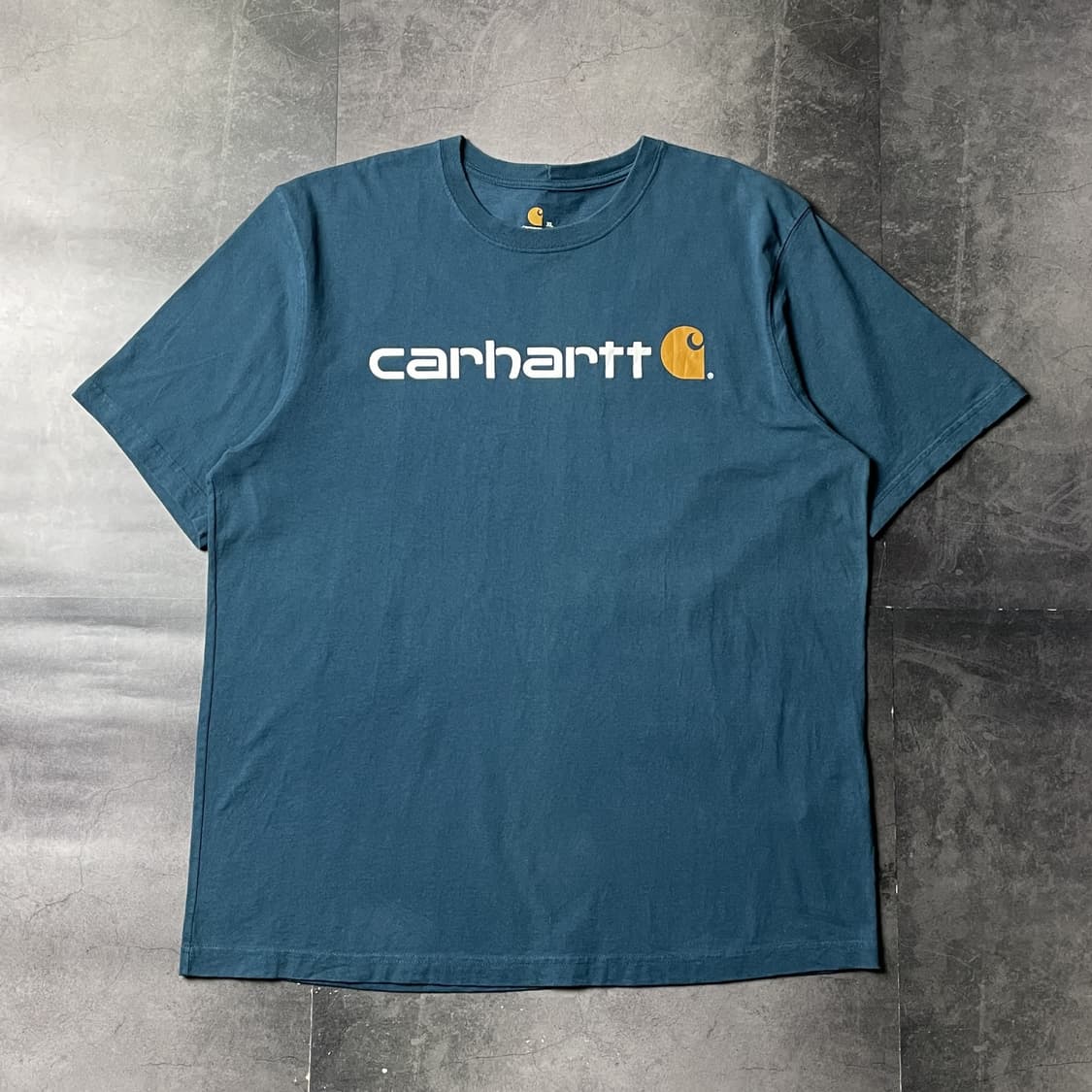 CARHARTT 칼하트K195 딥 네이비 그래픽 반팔 티셔츠 A01158 상품이미지1