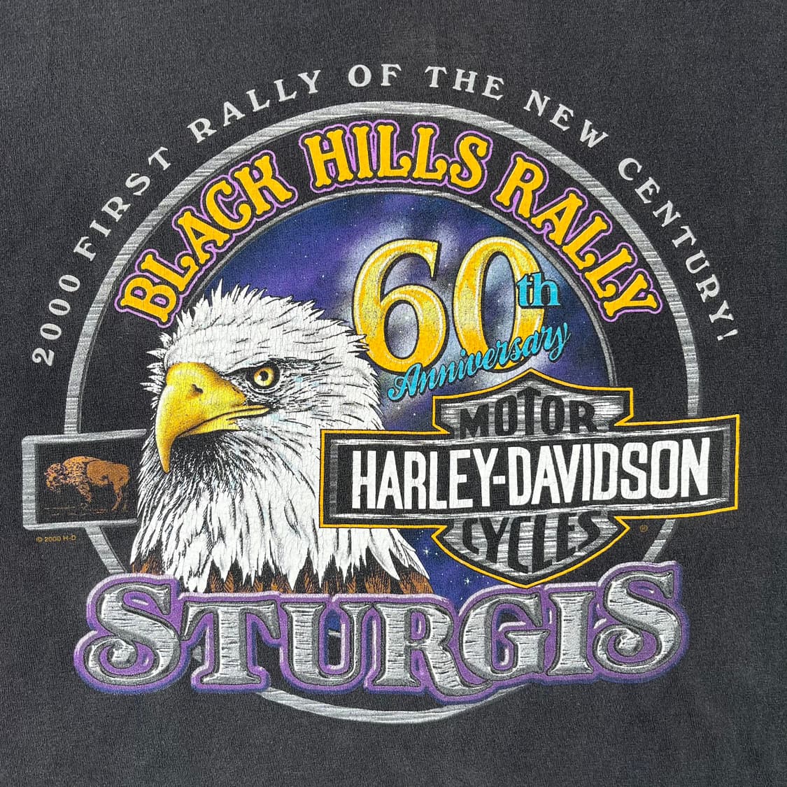 빈티지 할리데이비슨 60주년 sturgis 반팔 상품이미지6