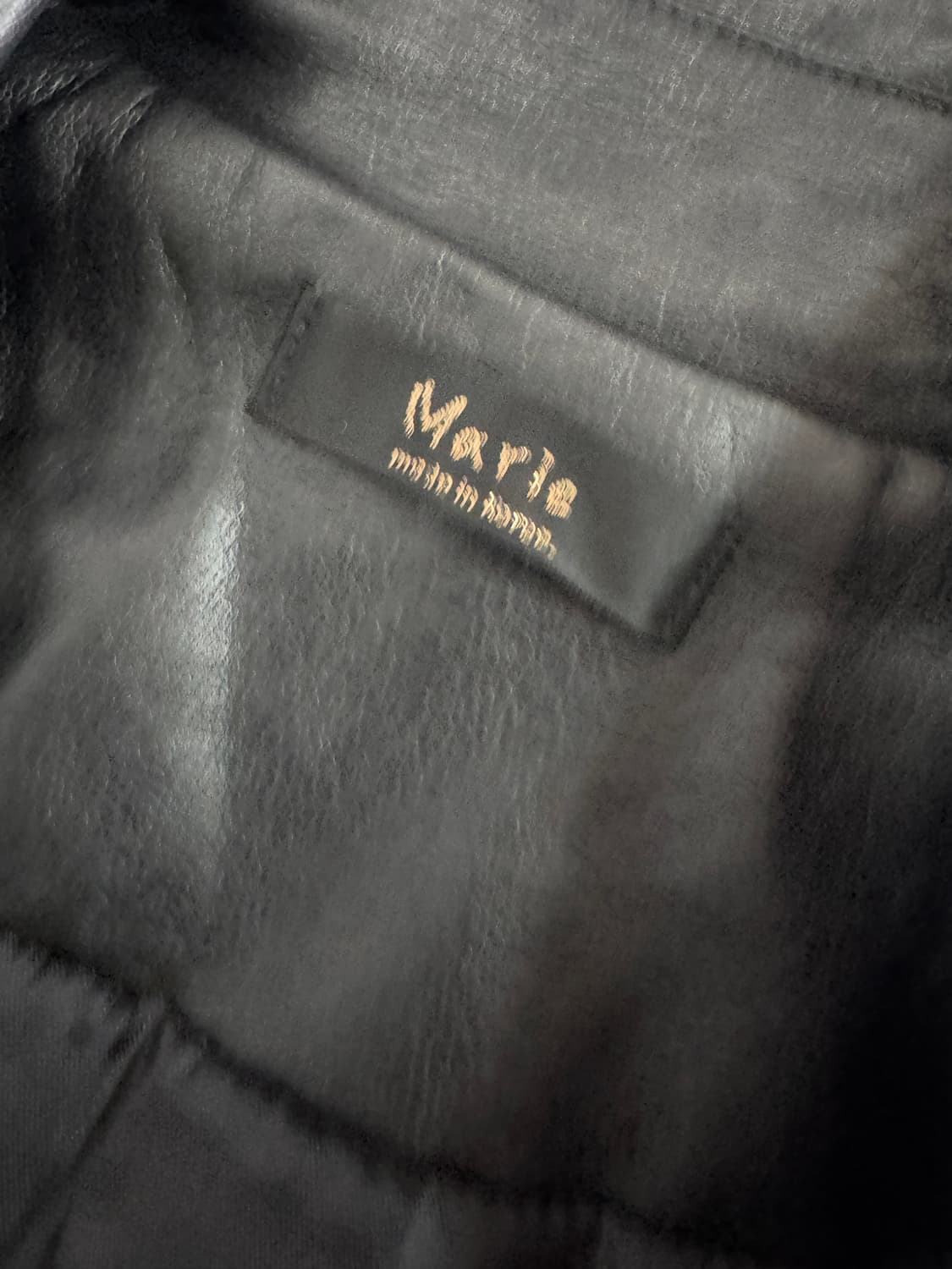 여성 마리마켓 블랙 페이크 레더 라이더 자켓 S 상품이미지3