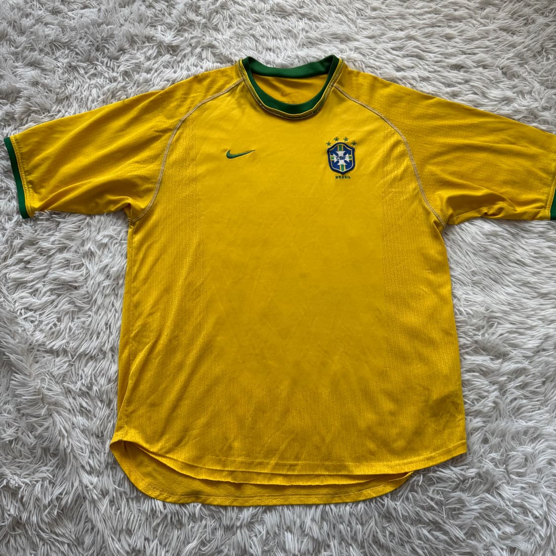 NIKE 일본빈티지 축구 유니폼 브라질 축구유니폼 나이키반팔 M 95 상품이미지2