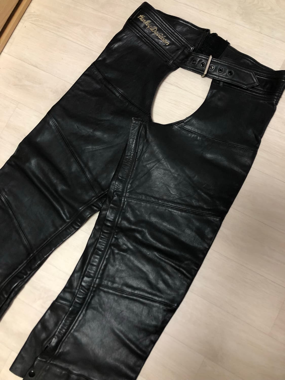 할리데이비슨 남성 가죽 챕스 팬츠 상품이미지2
