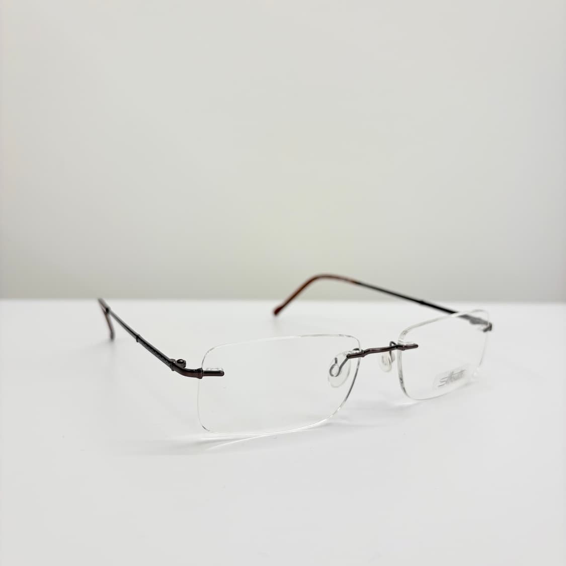 SILHOUETTE 실루엣 사각 브라운 무테 안경 상품이미지2