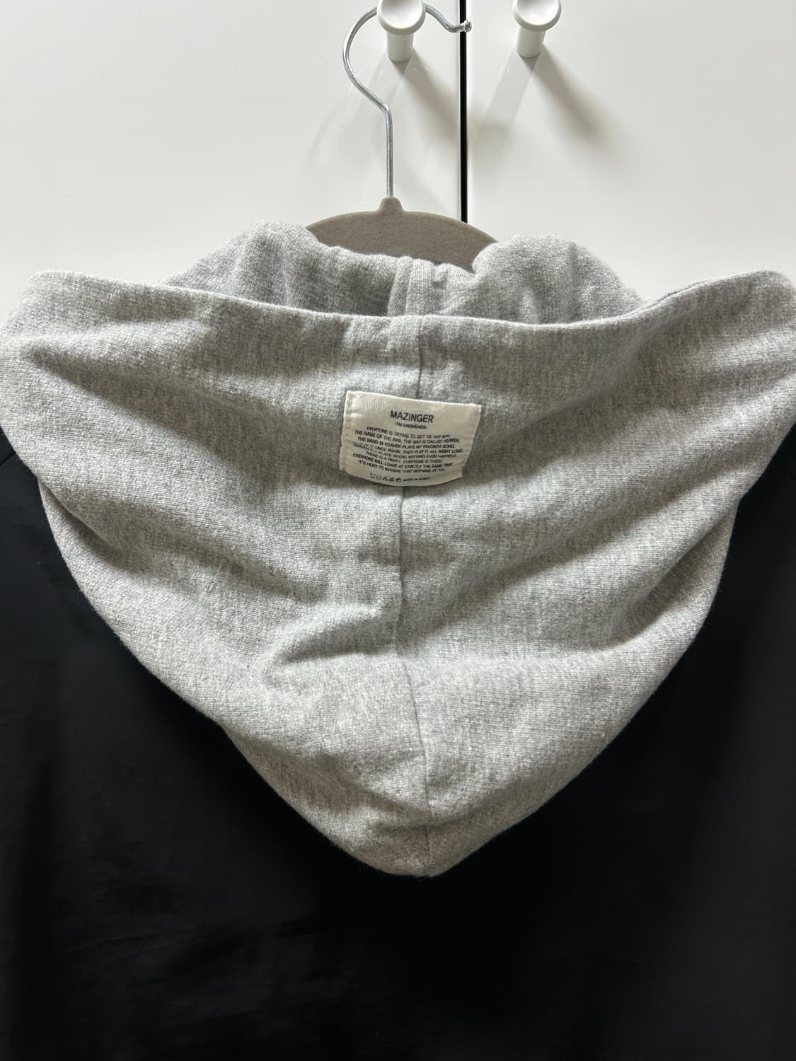 항공점퍼 후드 블랙 상품이미지3