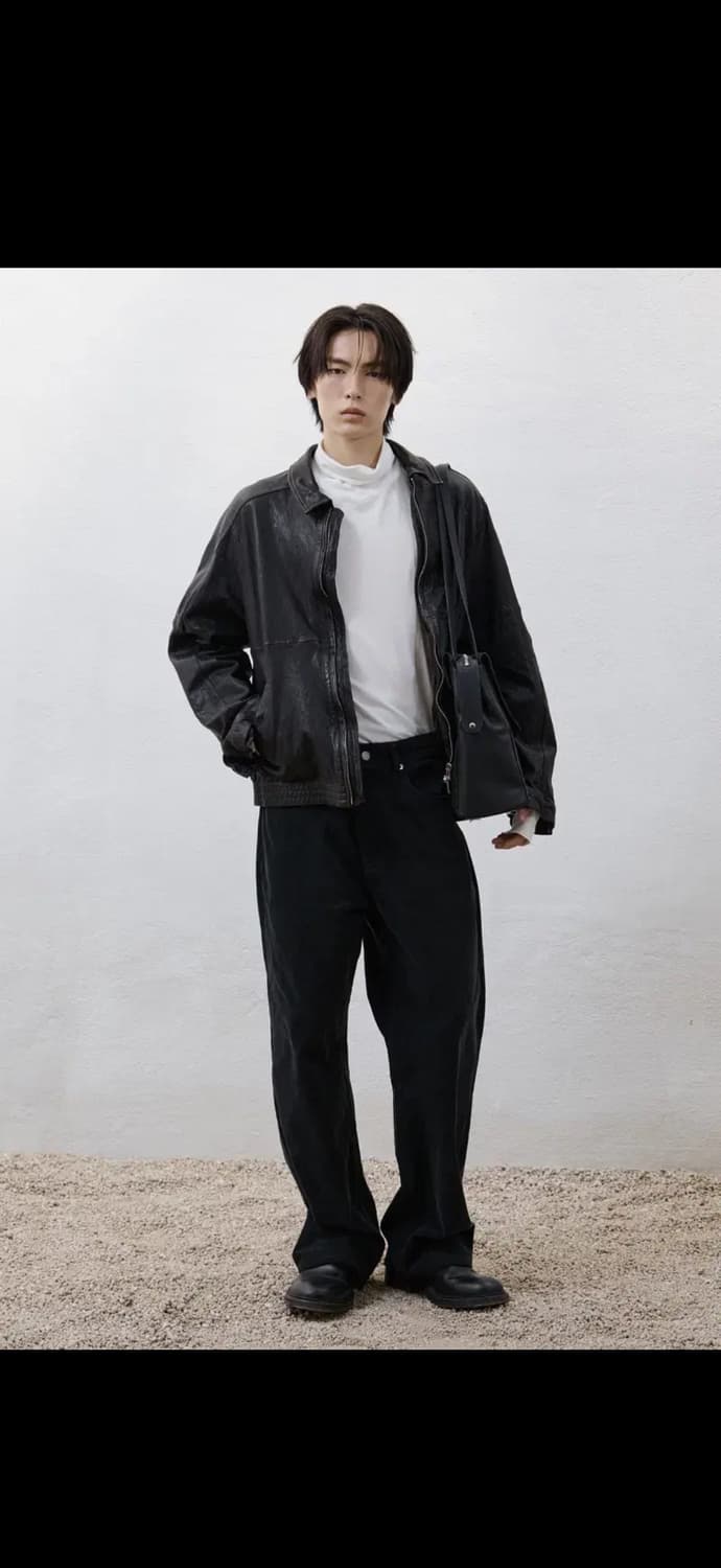 유스 레더 블루종 L 상품이미지2