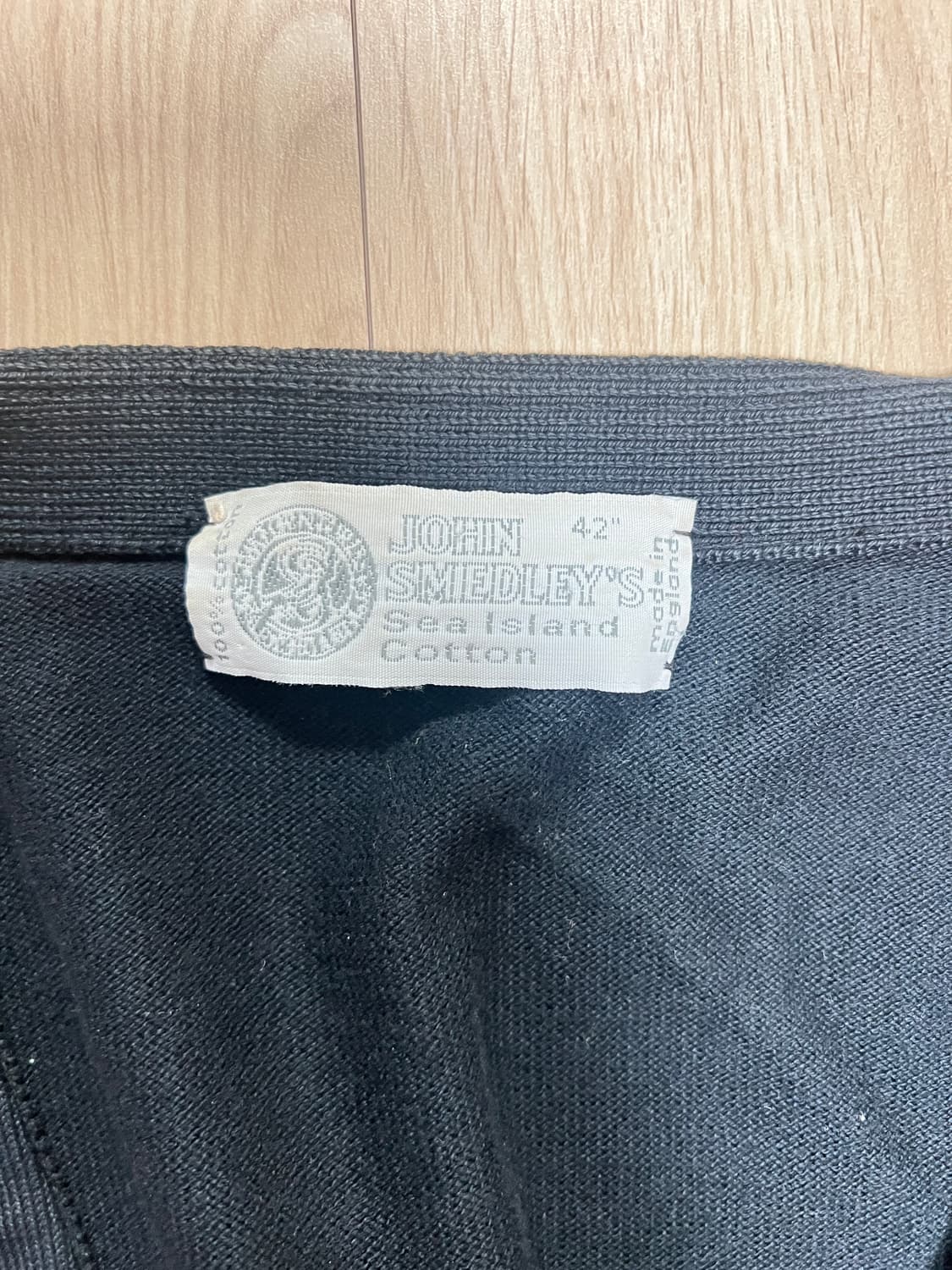 70s 존스메들리 북해도면(sea island) 가디건 상품이미지2