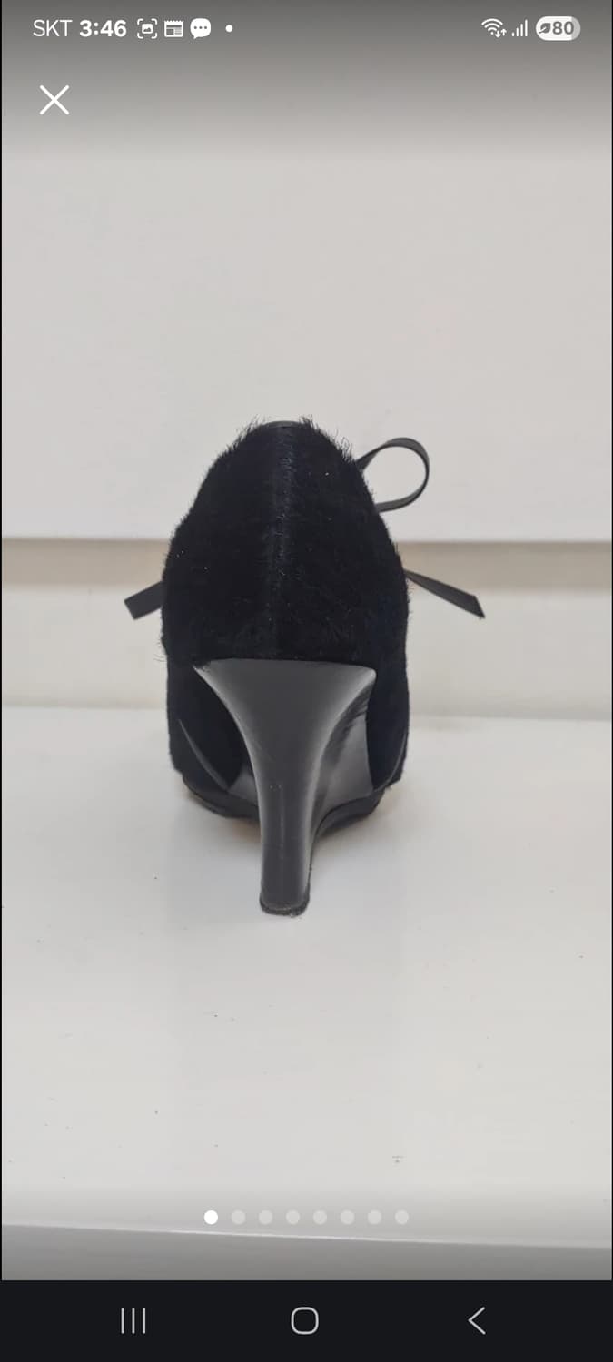 Ferragamo 웨지힐 블랙송치(5.5,d) 상품이미지3