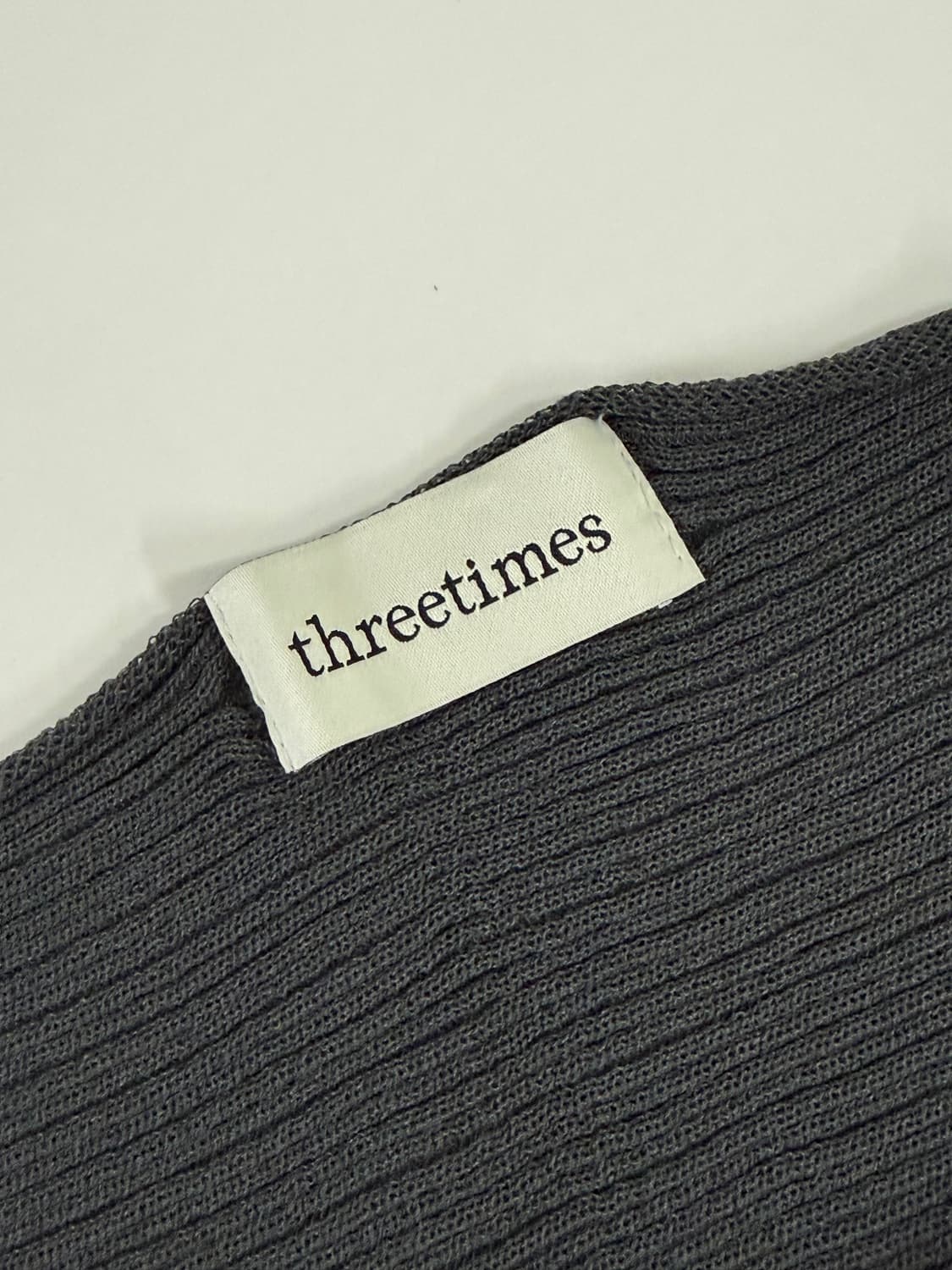 쓰리타임즈 threetimes 릿볼레로 챠콜 상품이미지6