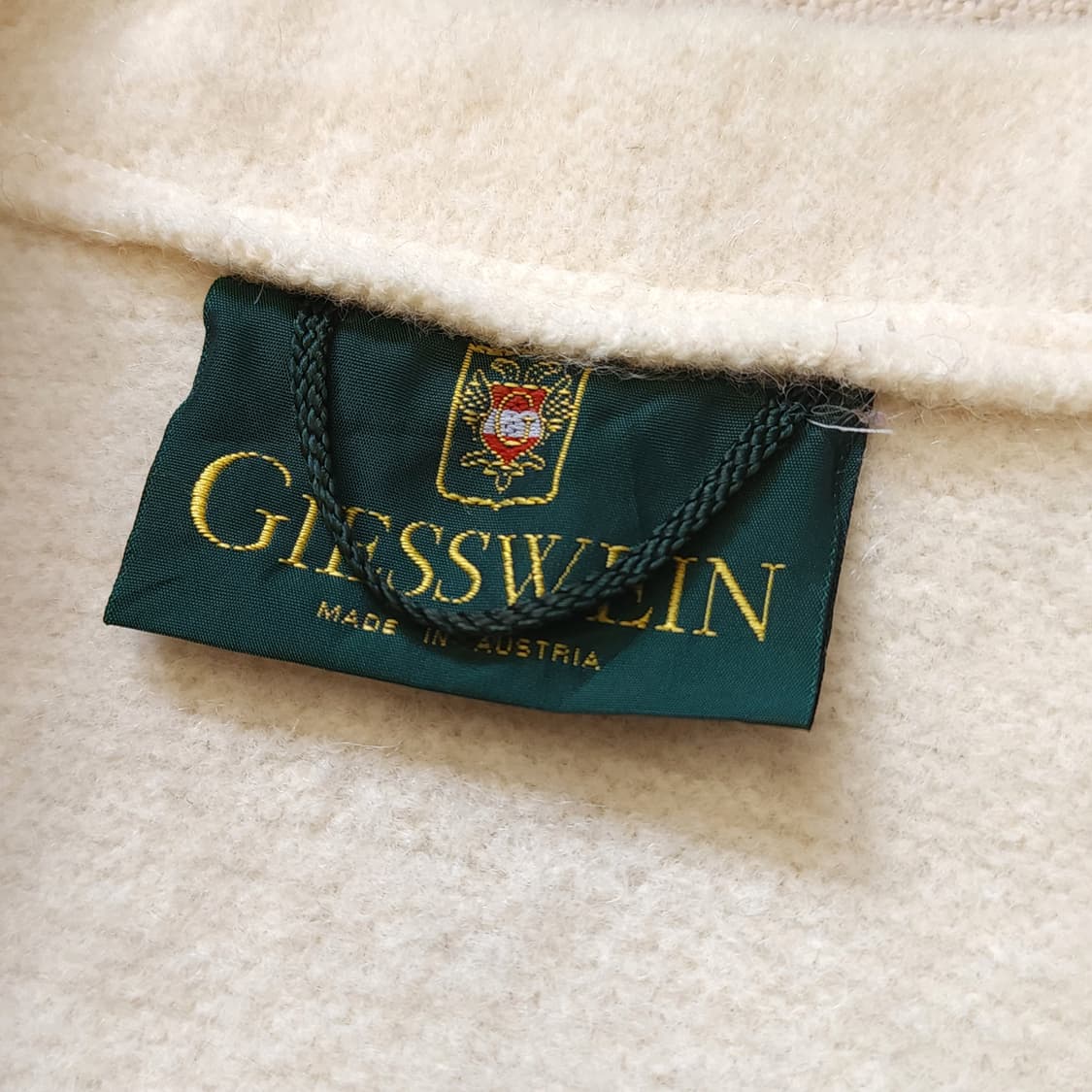 90s 울 트위드 자켓 프렌치 울 자켓 오스트리아 티롤자켓 화이트48 상품이미지5