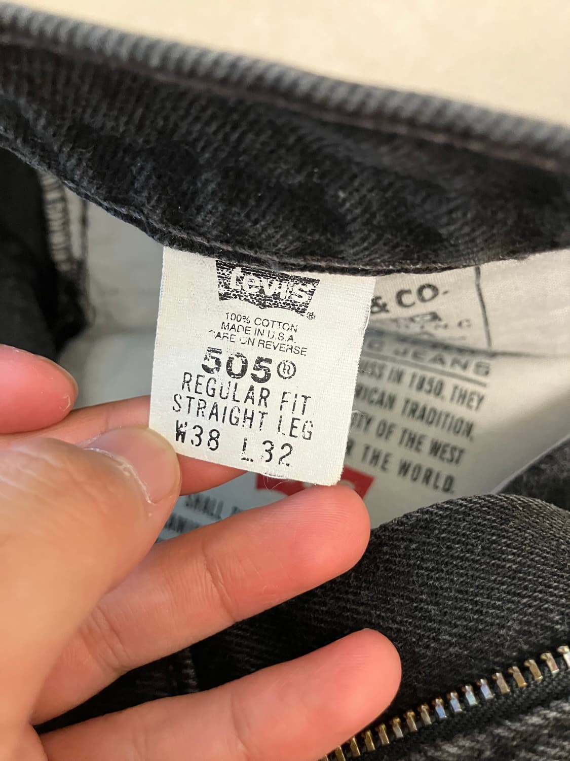 90s Levi’s black 505 (USA) 상품이미지9