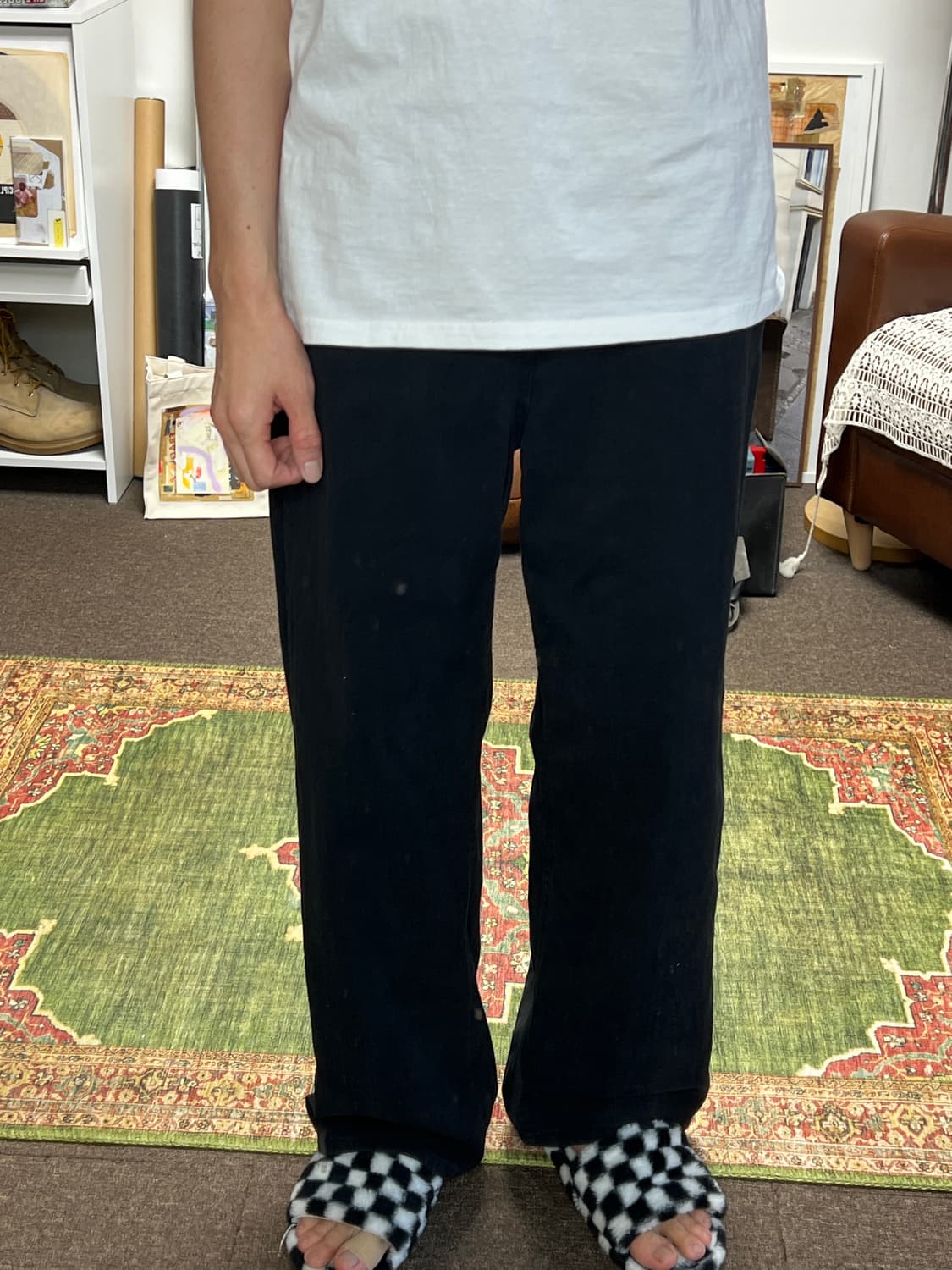 Ootj 블랙 와이드팬츠 28 상품이미지5