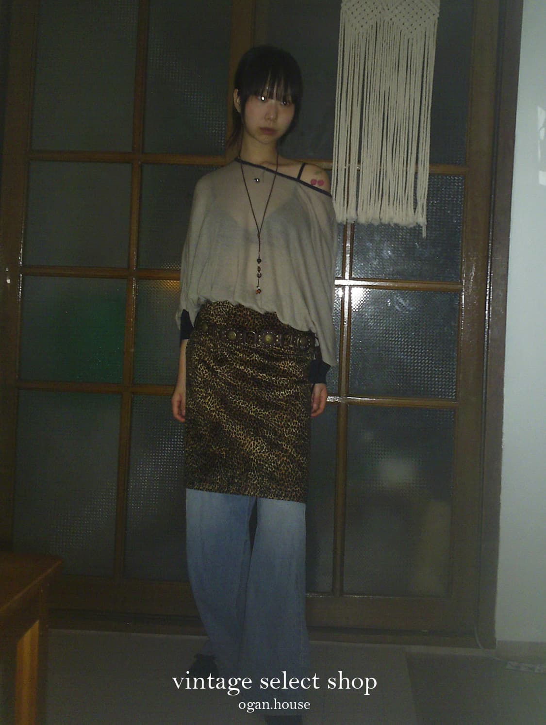 vintage leopard velvet skirt[Ray BEAMS] 상품이미지3