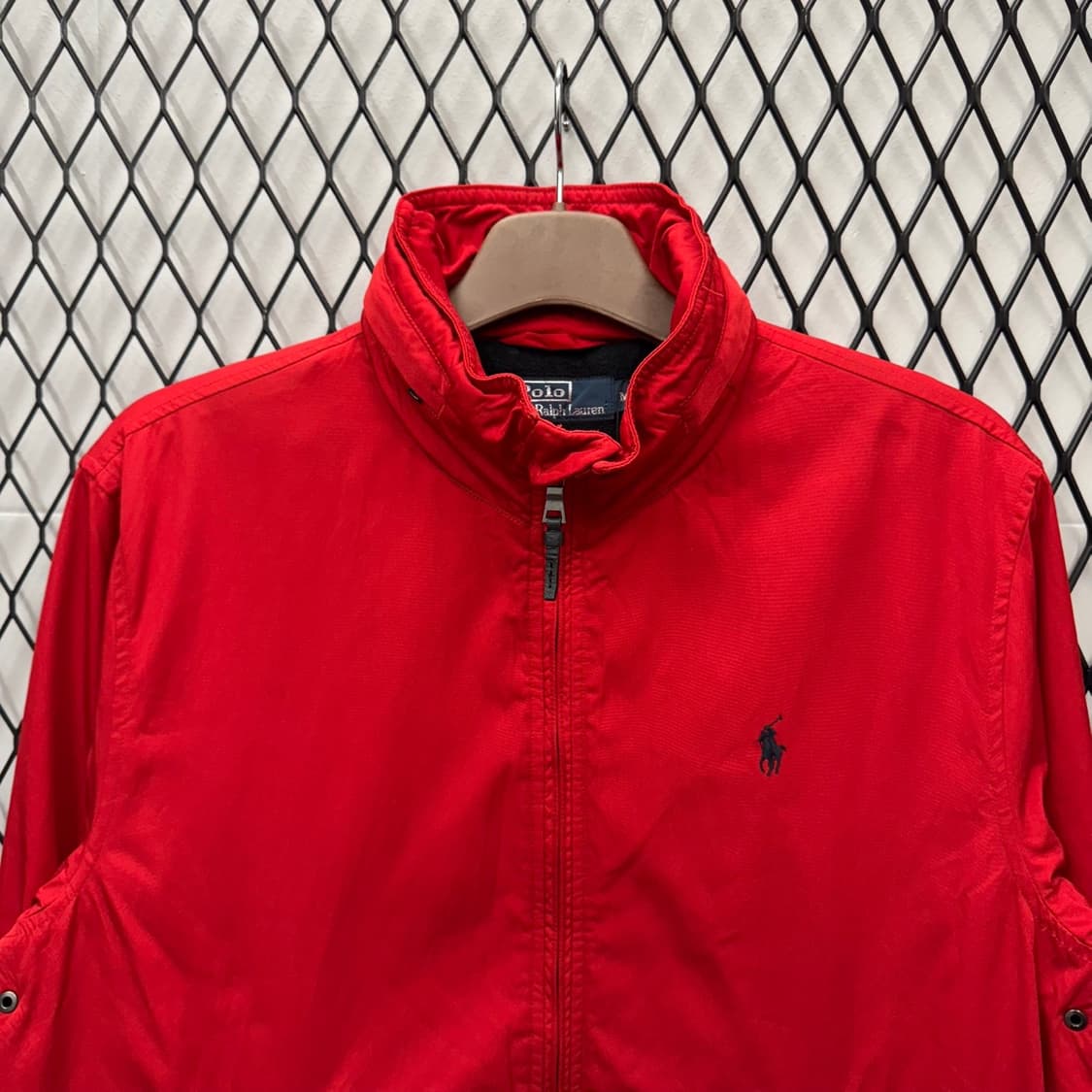 00s 폴로 랄프로렌 해링턴 자켓 안감 플리스 디테일 레드 상품이미지3