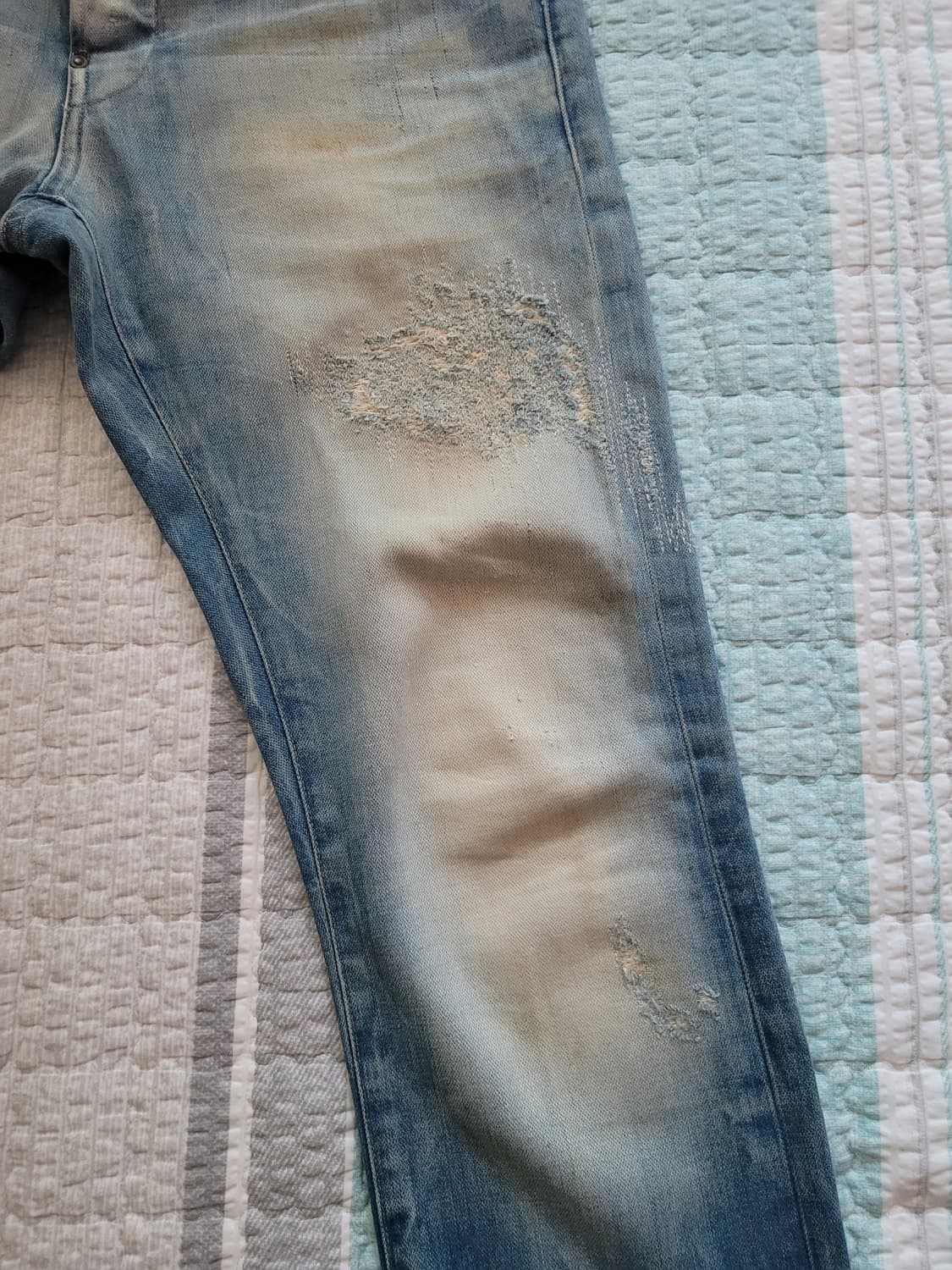 지스타로우 Gstarraw. 뉴레이다슬림 디스리페어 빈티지연청진. 31 상품이미지3