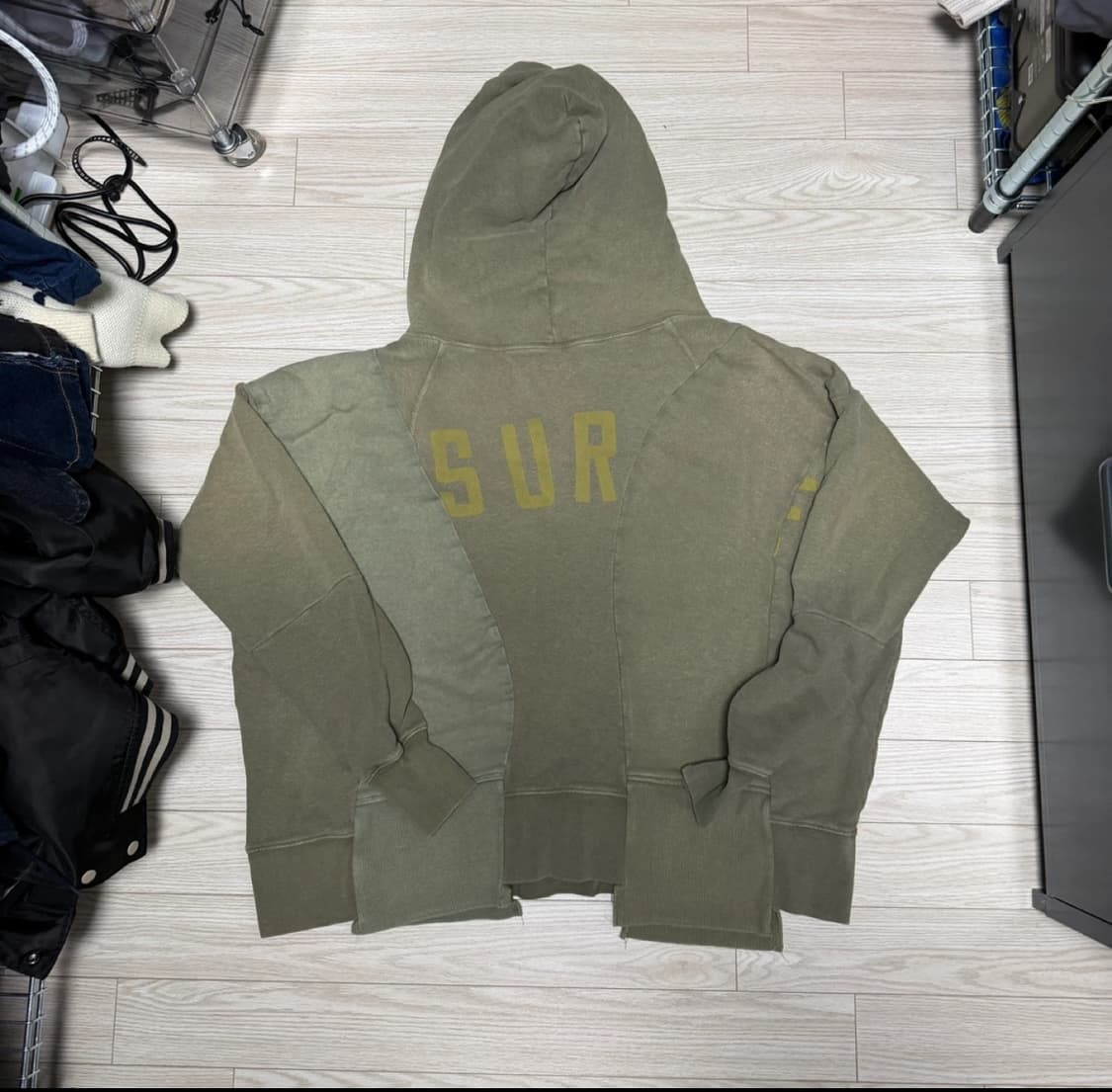 캐피탈 패치워크 후드티 상품이미지2