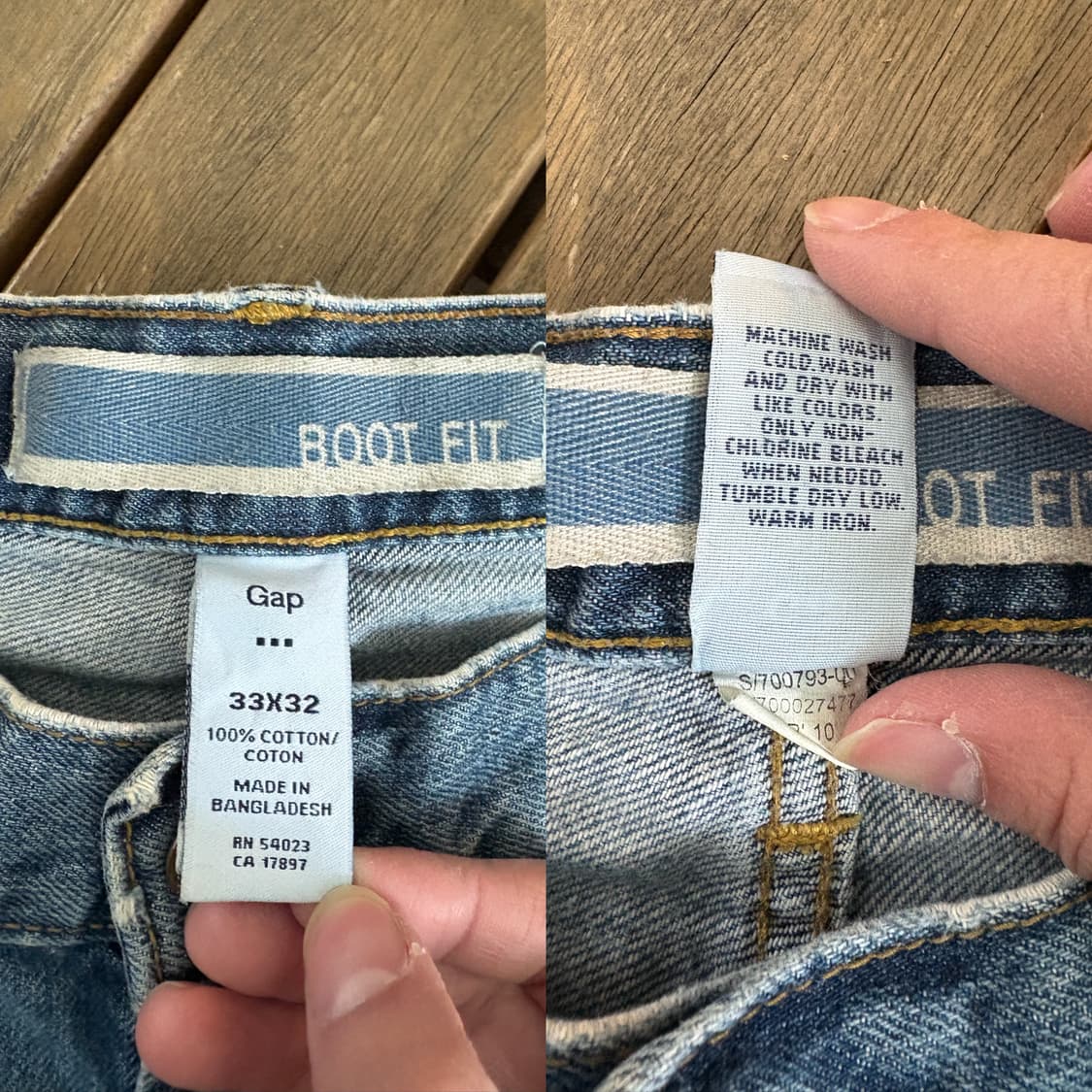 갭 GAP 빈티지 1969 부츠핏 데님 팬츠 상품이미지10