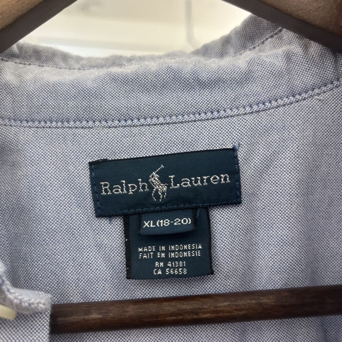 폴로 랄프로렌 빈티지 캐주얼 옥스포드 셔츠 XL C09769 상품이미지5