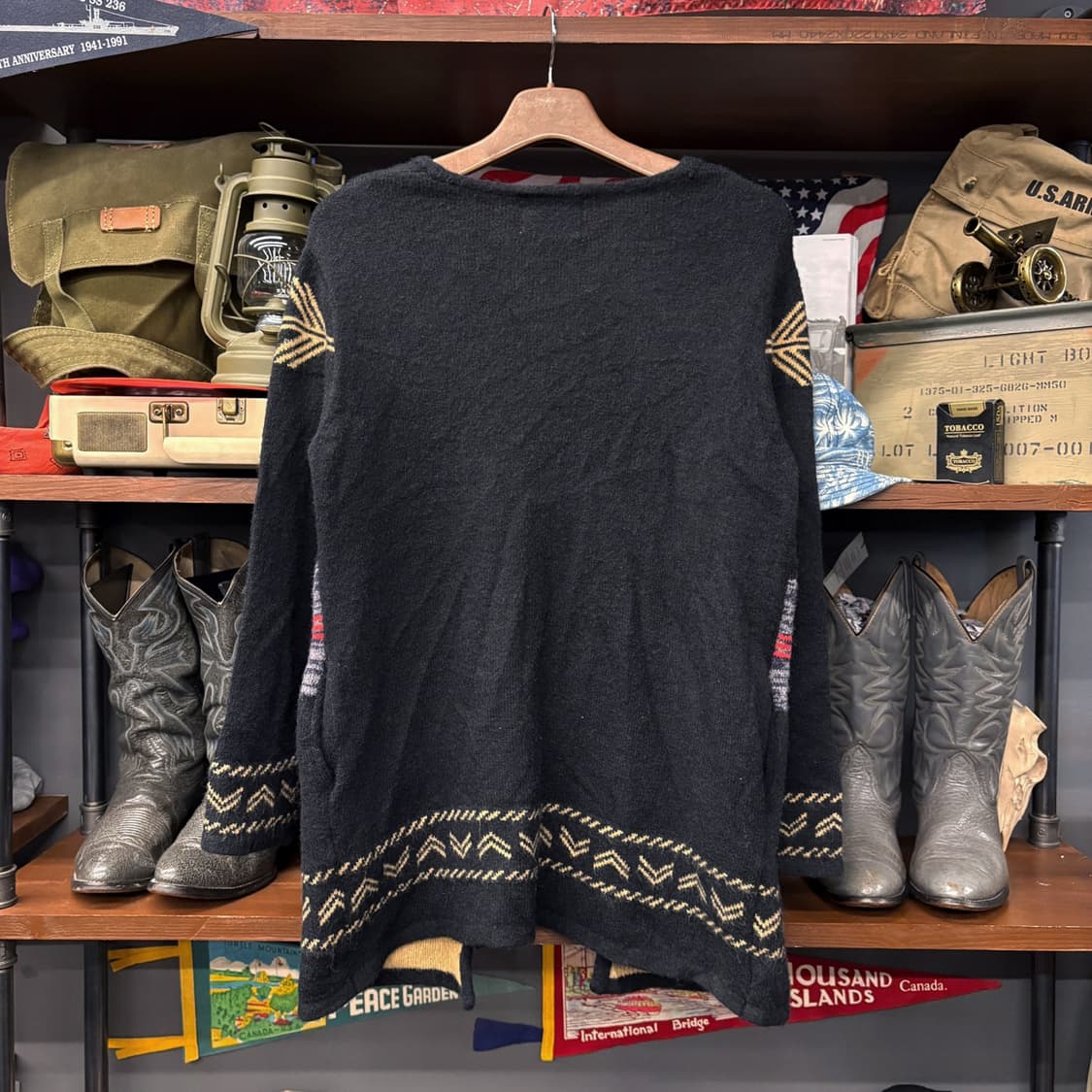 코엔 네이티브 아메리칸 나바호 애로우 패턴 콘초 가디건 N563 상품이미지2