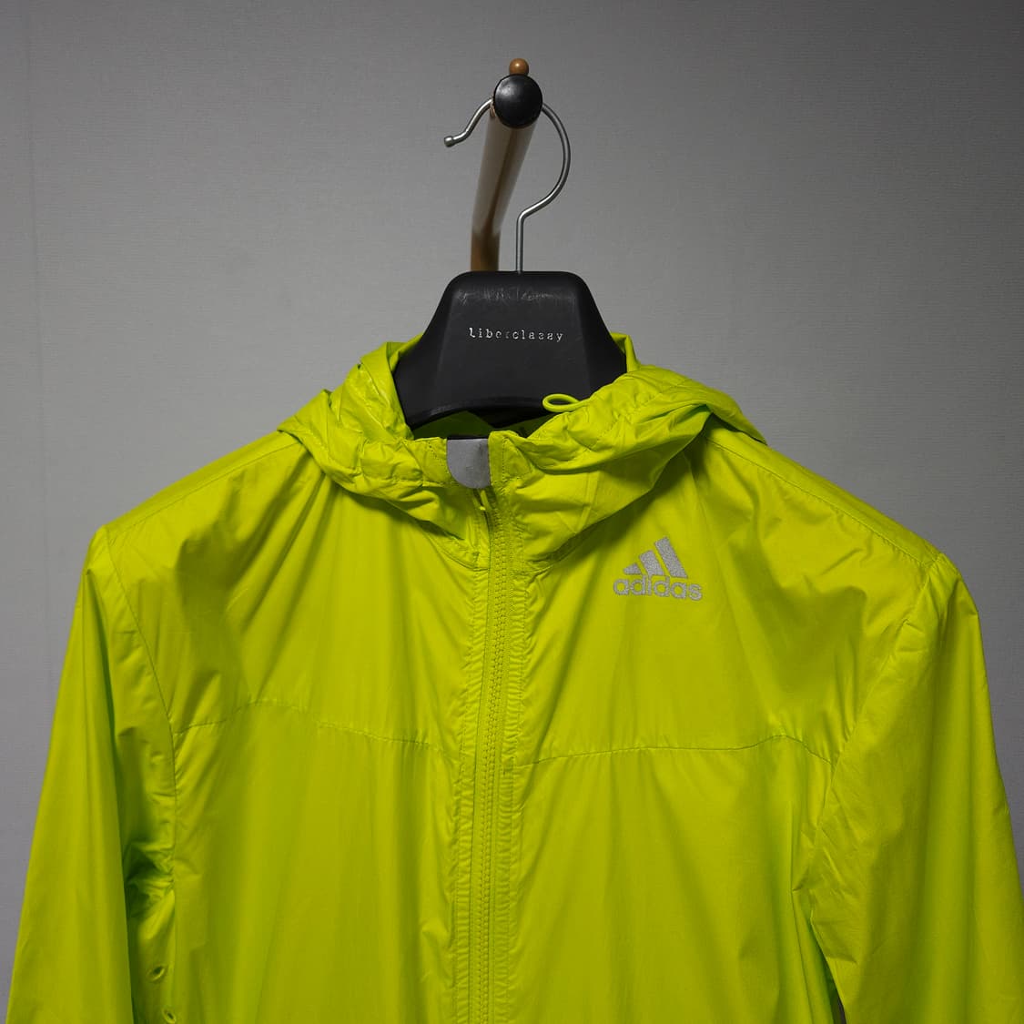95-100 ) 아디다스 형광 후드 여름 바람막이 자켓 상품이미지2