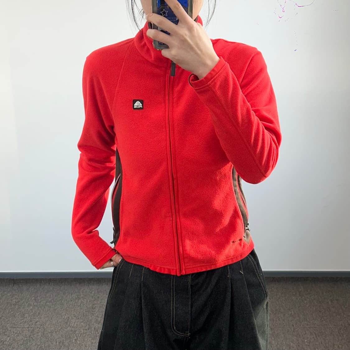 Nike 나이키acg 레드 후리스 집업 자켓 상품이미지1