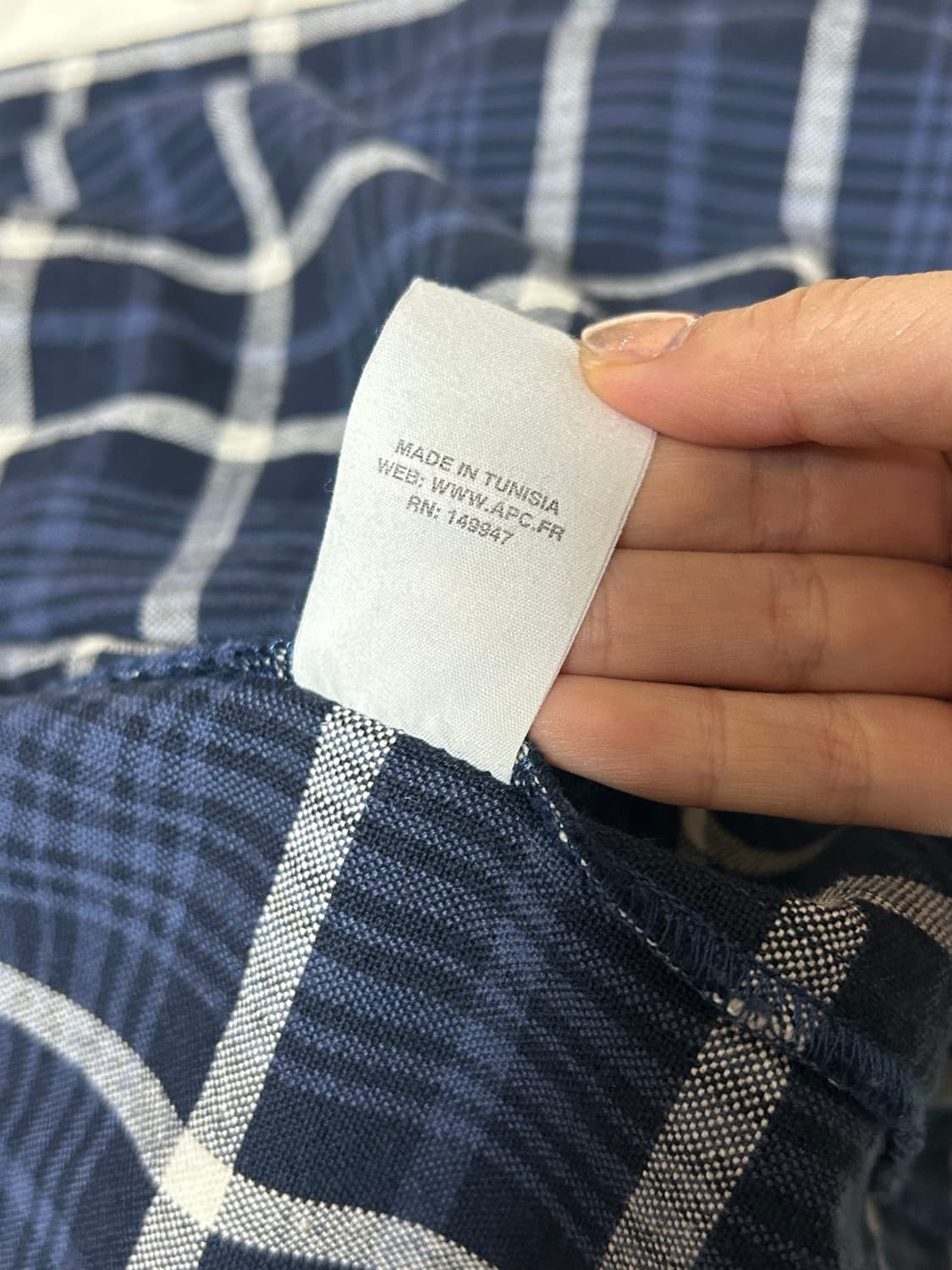 아페쎄 a.p.c. 체크셔츠 상품이미지5