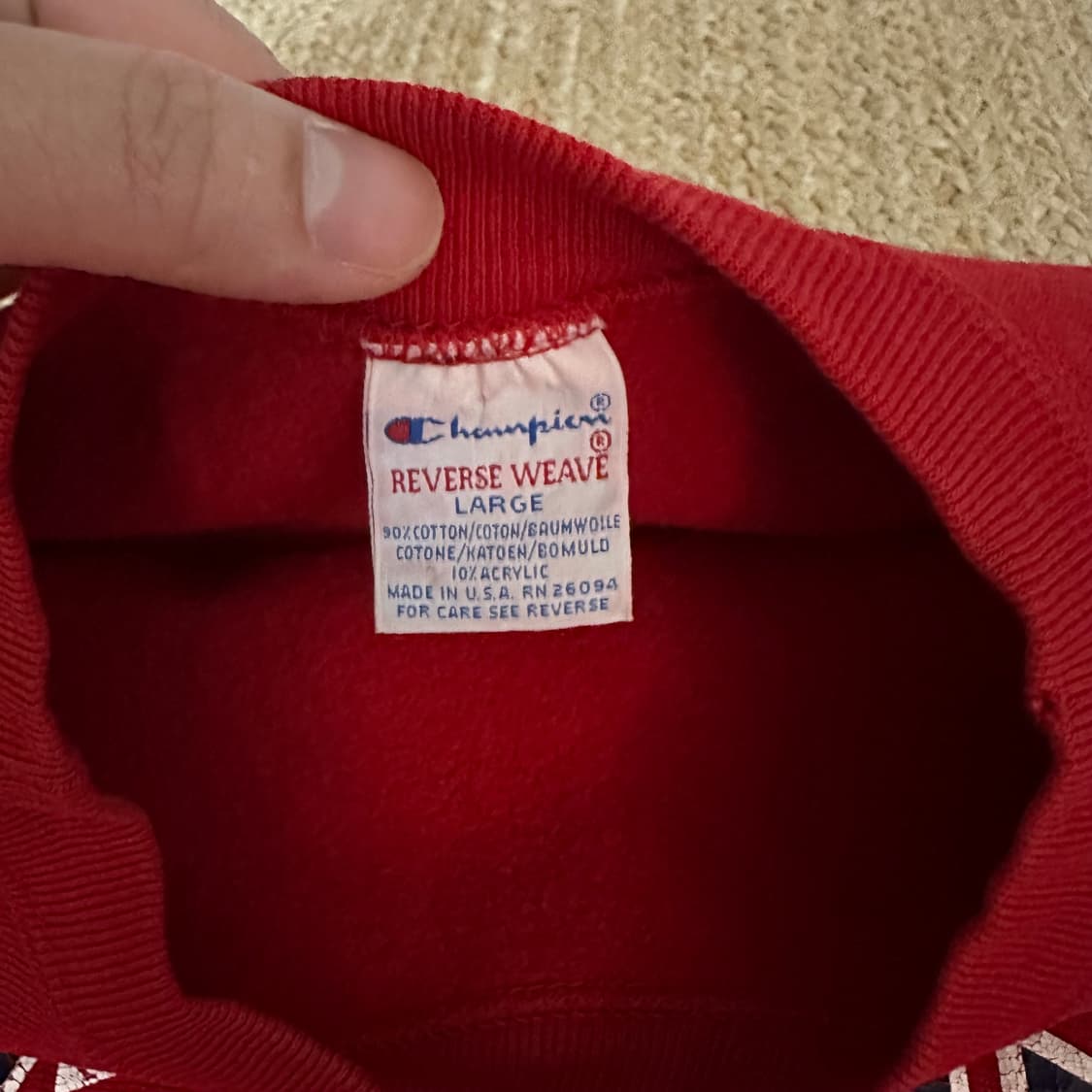 90s 챔피온 리버스위브 맨투맨 L 상품이미지9