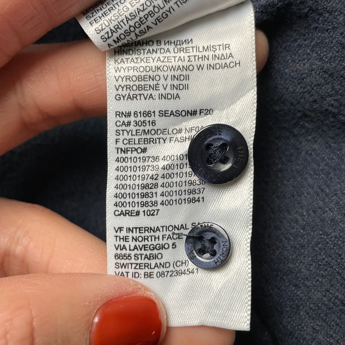 THE NORTH FACE 노스페이스 빈티지 네이비 셔츠 A00363 상품이미지10