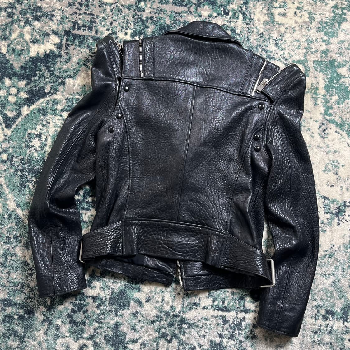 ITALY by Fabric 라이더 양 가죽 자켓 (M) 상품이미지4