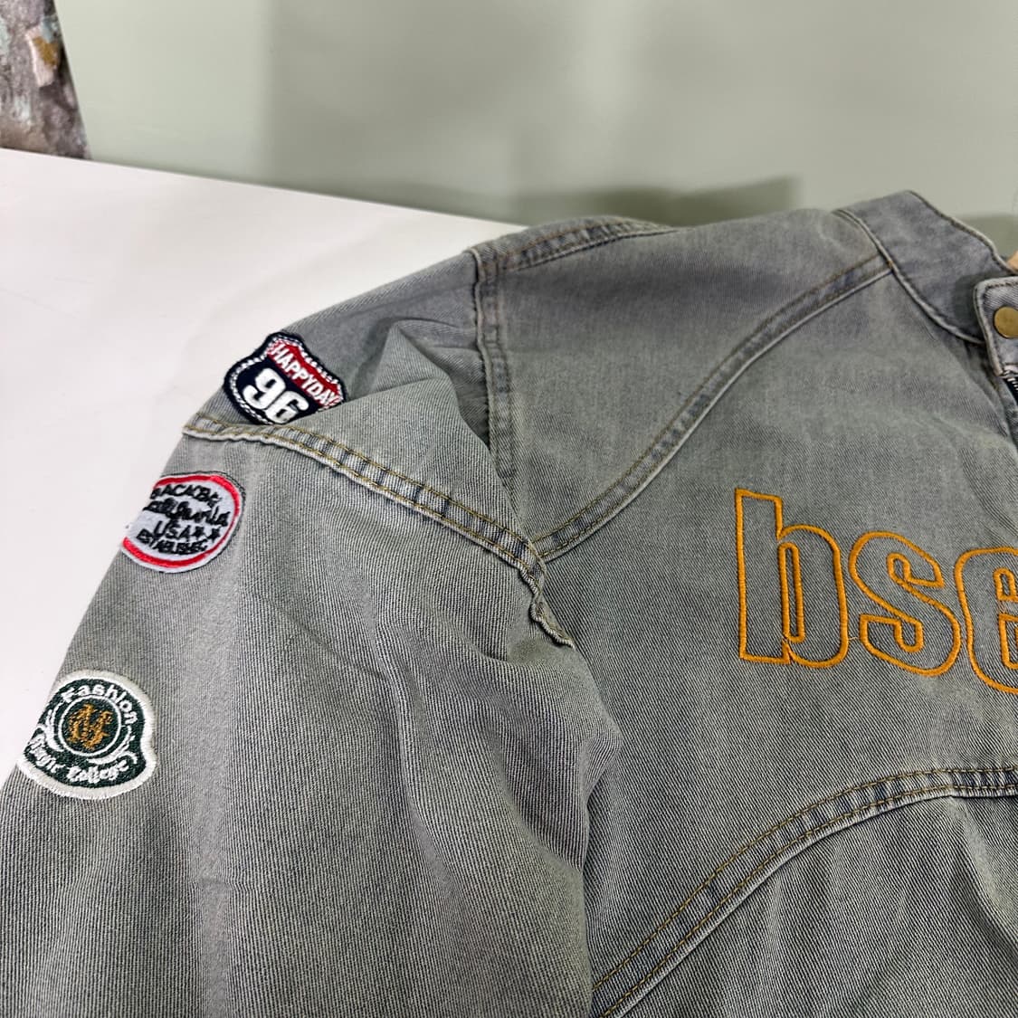 L VTG 연청 레이싱 데님자켓 상품이미지3