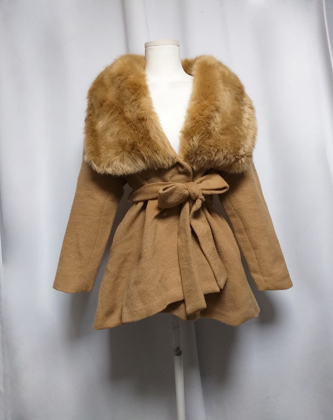 빈티지 퍼 코트원피스 라떼히메갸루 캐캐체 핀터깔 모리걸 페어리 로리타펑크 상품이미지1