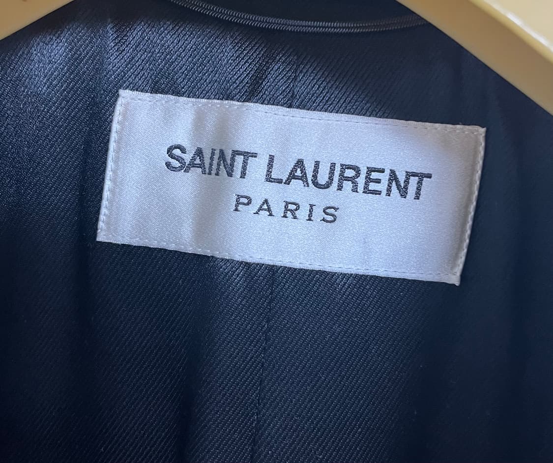 생로랑 / 밀리터리 코트 / 블랙 / 사이즈 50 상품이미지4