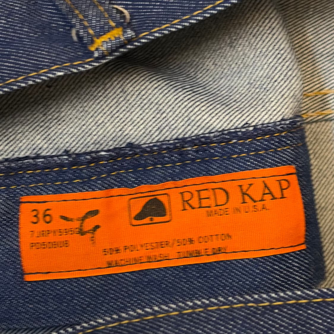 80s Made in USA 빈티지 레드캡 워크 청바지 데님팬츠 상품이미지5