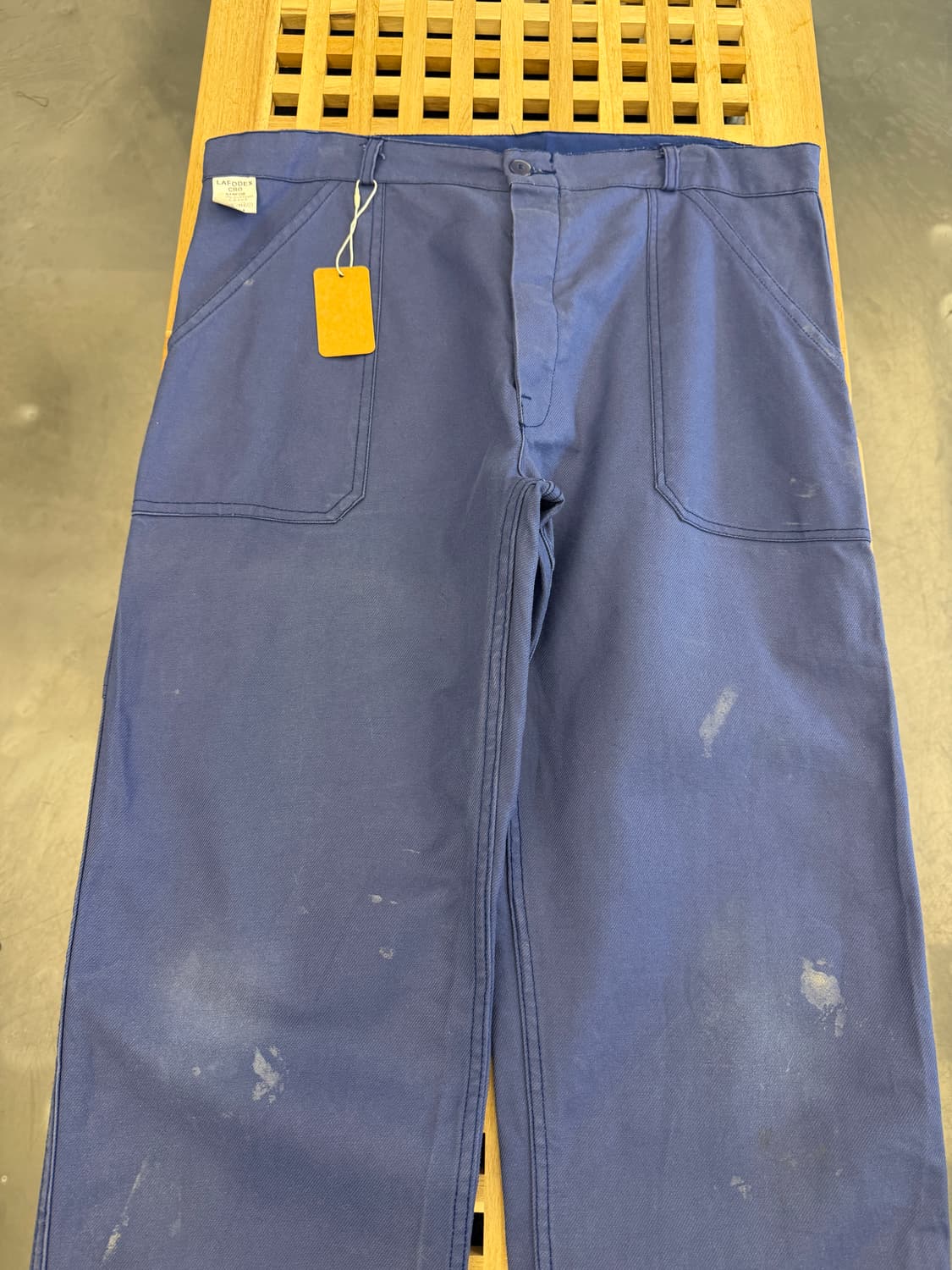 WASHED VINTAGE NAVY FRENCH WORK 프렌치워크팬츠 상품이미지3