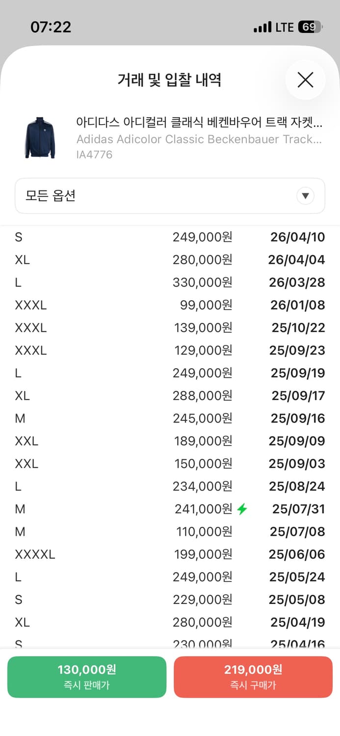 아디다스 아디컬러 클래식 베켄바우어 트랙 자켓 나이트 인디고 상품이미지2