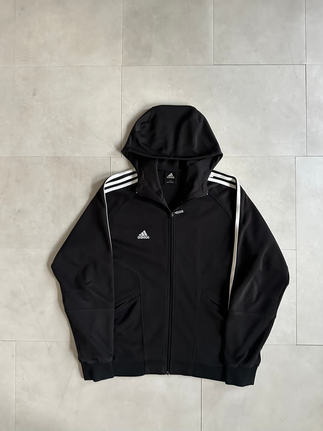  black soccer hood zip-up 상품이미지6