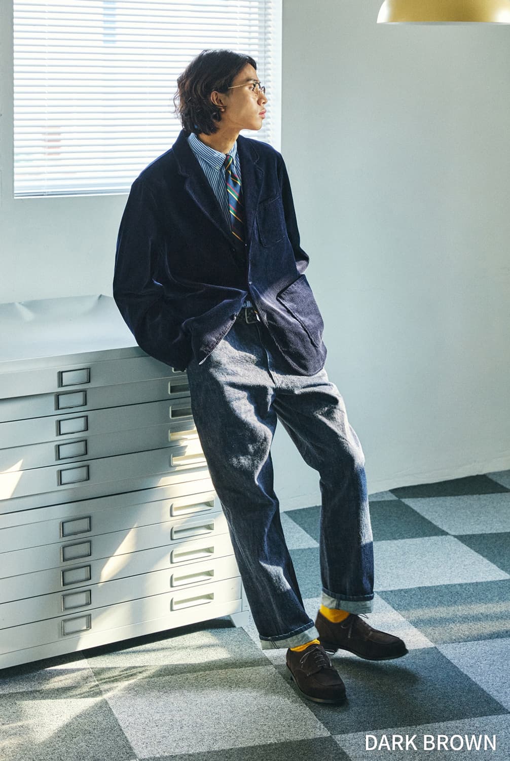 포스트맨 저널리스트 스웨이드 다크브라운 u팁 더비슈즈 상품이미지8