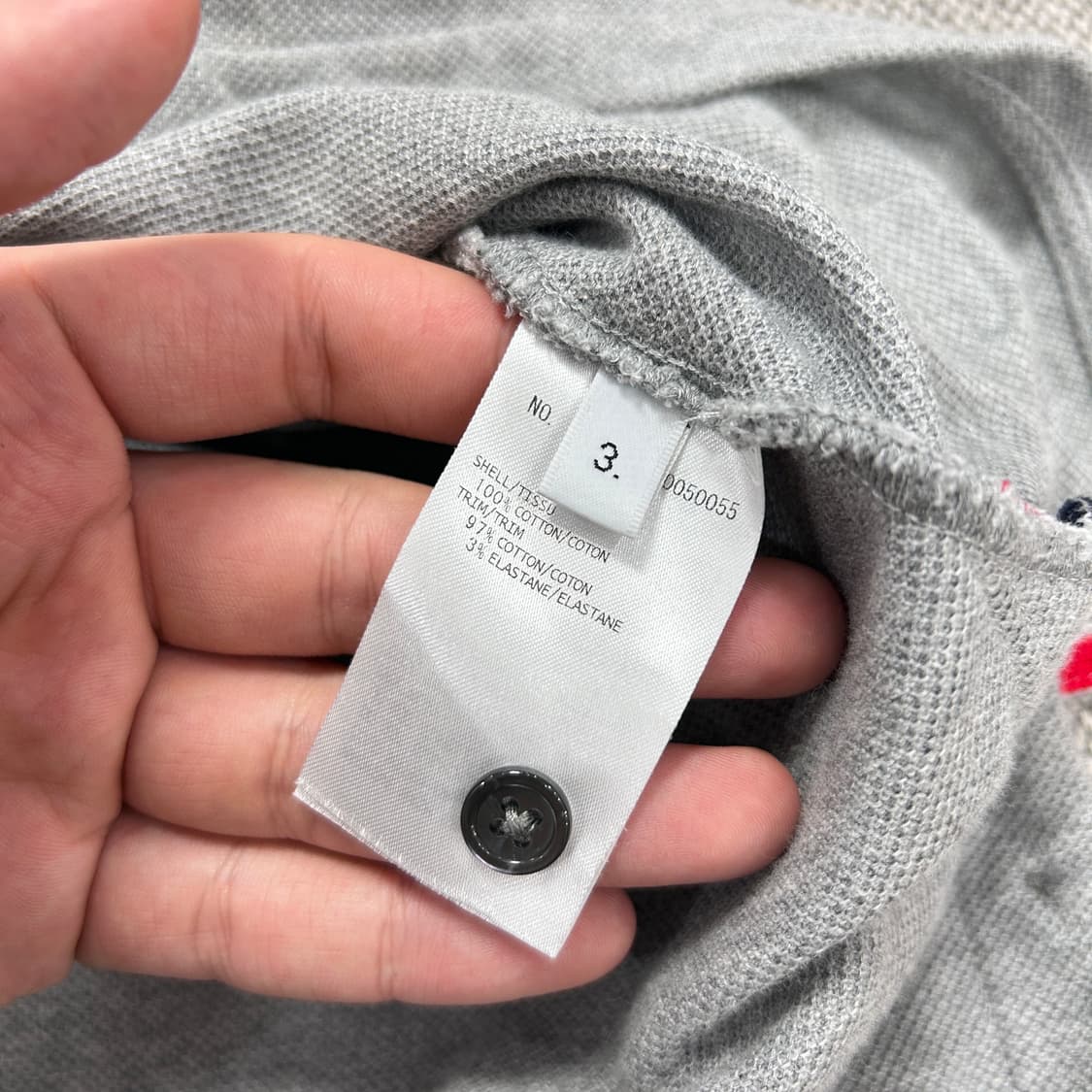 톰브라운 백삼선 그레이 카라티(3) 상품이미지8