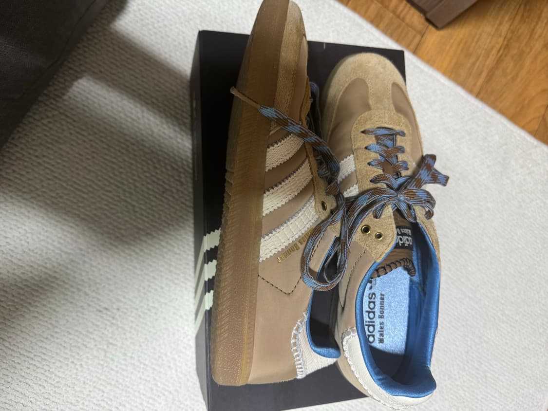 아디다스 x 웨일스 보너 삼바 서플라이어 컬러 원더 화이트 280 상품이미지5