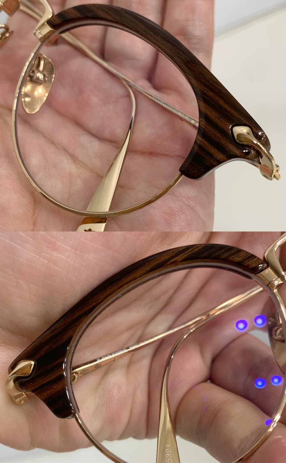 [48]크롬하츠 슬런트레딕션2 에보니우드 골드 안경 상품이미지4