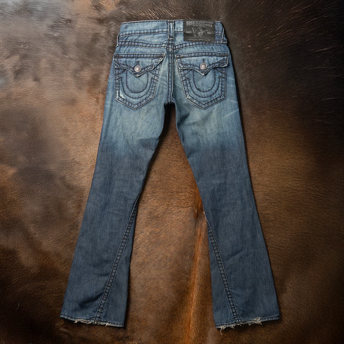 [28] 00s 트루릴리젼 USA 메이드 조이 슈퍼T 플레어 데님팬츠  상품이미지5