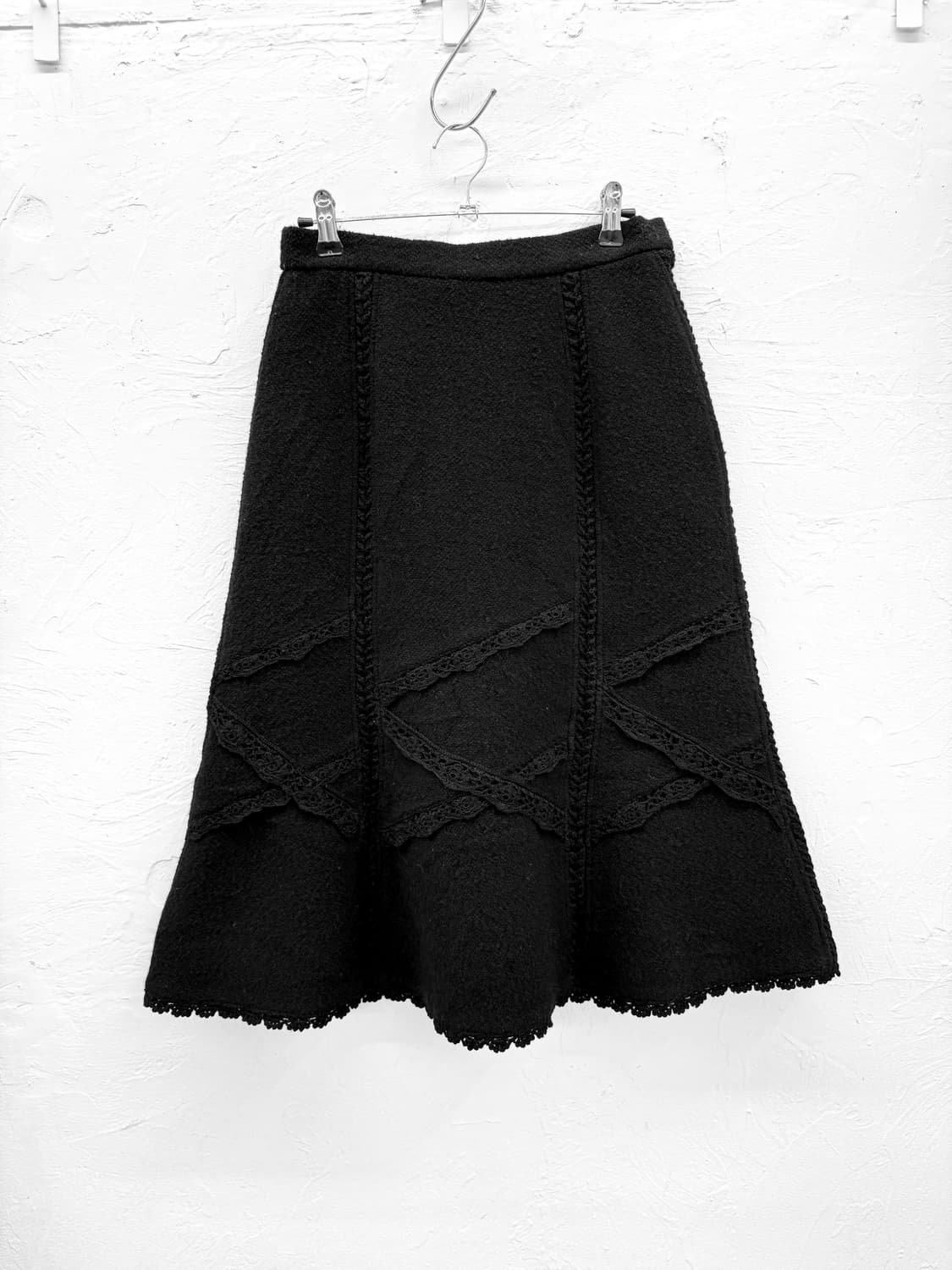 atsuro tayama 레이스 울 스커트 상품이미지1