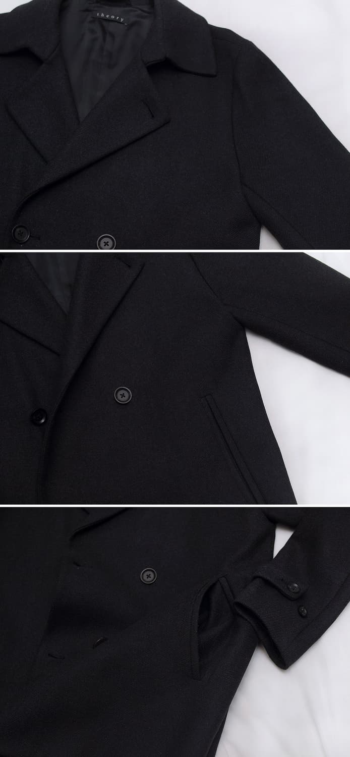 띠어리 (Theory) 버진울 캐시미어 더블 피코트 자켓 (100) 상품이미지8
