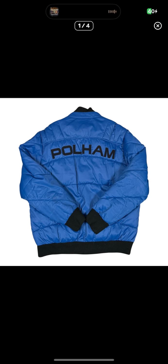  (바배) 폴햄 빅로고 블루 패딩 상품이미지1