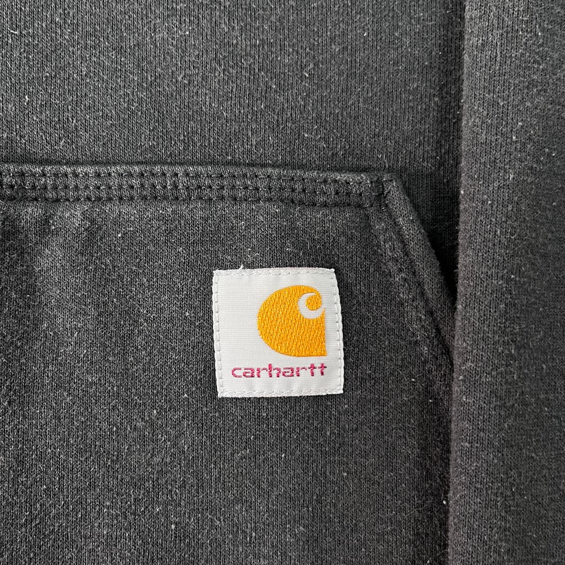 100 칼하트 블랙 후드집업 상품이미지3