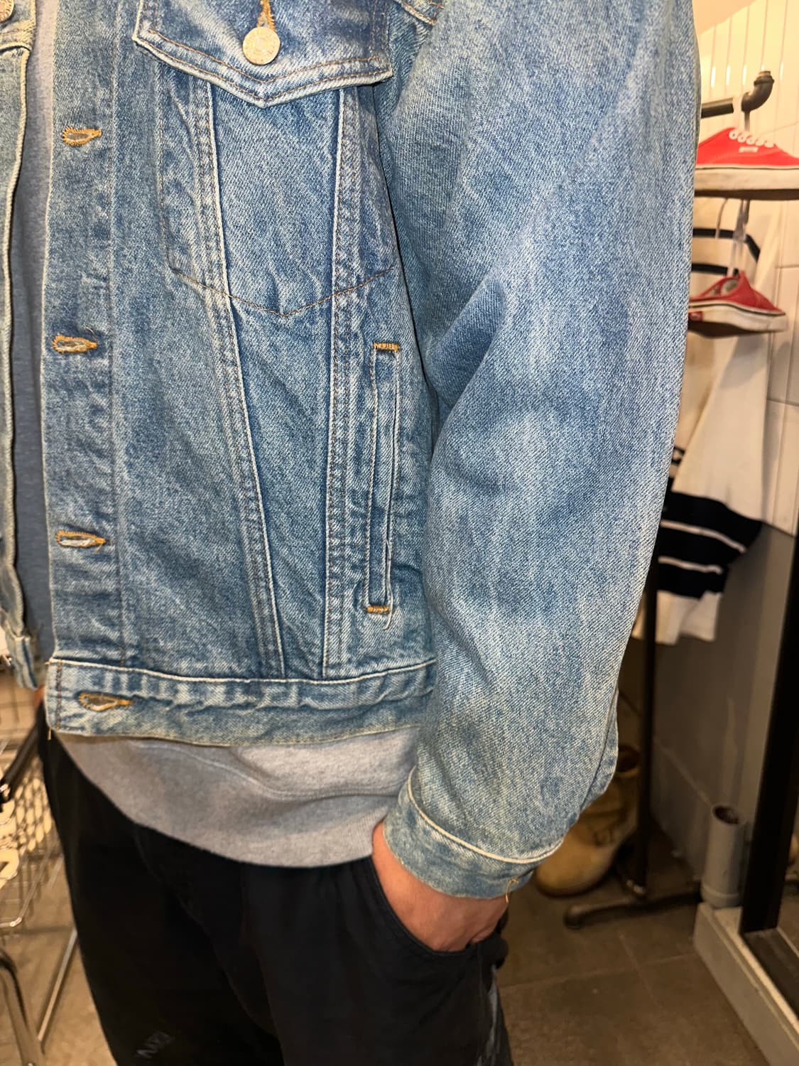 90’s Tomatoland 3-type back denim jacket 상품이미지7
